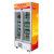 澳柯玛(AUCMA)SC-409 409升单温冷藏立式双门展示冰柜冷柜商用冰箱陈列柜(黄色)第2张高清大图
