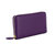 MASCOMMA头层牛皮盘拉链钱包票夹手拿包 6A008(紫色)第2张高清大图