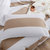 茉菲家纺 欧式简约华夫格子蜂巢床品纯棉四件套 单人双人纯棉被套被罩床单枕套床上用品件套1.2米床1.5米床1.8米(卡其色 床笠款套件)第4张高清大图