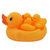 婴幼儿宝宝洗澡玩具戏水玩具 婴儿洗澡玩具小黄鸭套装 婴儿小鸭子(黄色 适合0到5岁)第3张高清大图