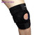 爱玛莎 专业运动护膝一只装 透气网孔篮球跑步骑行登山户外护具(黑色)第3张高清大图