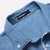 Genanx格男仕 秋装新款时尚休闲白波点蓝色长袖衬衫 D080(L)第3张高清大图