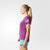 Adidas阿迪达斯女装 2016春季新款运动休闲圆领短袖T恤AI0874 AI0876 AI0878(紫色 M)第2张高清大图