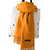 冬季新款女士保暖纯色仿羊绒围巾 欧美流苏加长加厚围巾披肩(姜黄色)第2张高清大图