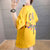 短袖T恤女2022夏季宽松中长款印花女装大码韩版半袖上衣打底衫(黄色 XL)第6张高清大图