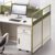 艾诺狄斯 简约现代职员卡座屏风工位办公工位工作桌椅办公家具2.4米(胡桃色六人位 默认)第3张高清大图