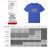 NEW BOLUNE/新百伦夏季男款透气短袖T恤舒适速干印花纯棉圆领T恤(蓝色 XXL)第4张高清大图