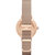 阿玛尼手表 简约时尚米兰编织钢带 石英表AR1956 玫瑰金女表(白色)第4张高清大图