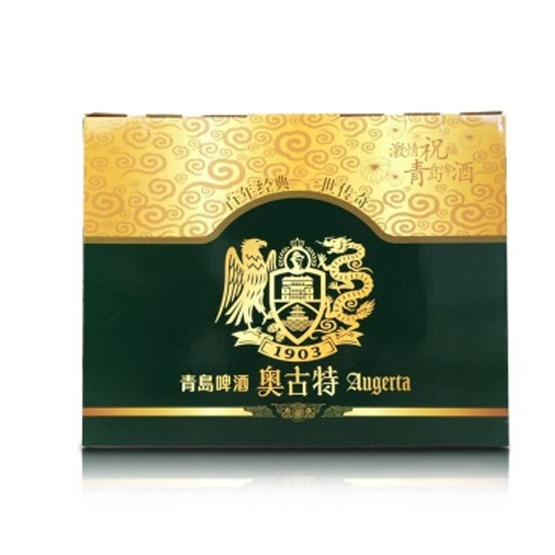 【恒德莱】青岛啤酒(tsingtao)奥古特12度500ml*8听/礼盒装