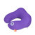 GIGI记忆棉U型枕护颈枕飞机旅行枕 颈椎保健记忆午睡枕头眼罩套装(紫色)第4张高清大图