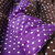 闺之恋家纺 纯棉活性波点四件套 波点双拼四件套 床笠款 适用于1.8米床(咖啡深紫 1.8米被套款)第5张高清大图