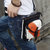 迪赛佰格designbag 休闲简约撞色男士小包 个性帆布小腰包 DS9008(橙色)第2张高清大图