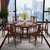皮耐迪 新中式实木中国风一桌六椅家用圆桌金丝檀木圆形餐桌椅组合(单桌)第3张高清大图
