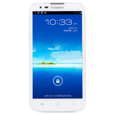 酷派（Coolpad）8295 3G手机（白色）TD-SCDMA/GSM双卡双待