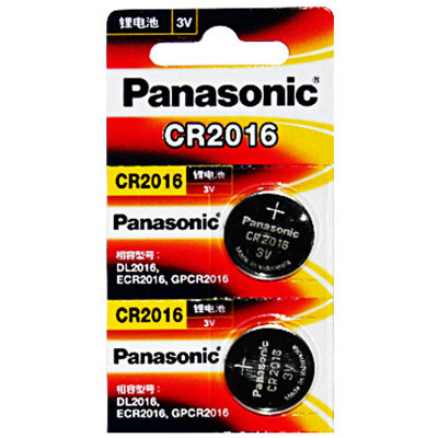 松下（Panasonic）CR-2016/5BC 电池 3V纽扣式锂电池 5粒卡装