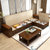 亚格林 中式 实木沙发组合客厅整装全实木家具套装简约布艺沙发(颜色可联系在线客服 单人位)第5张高清大图