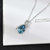 OA ONNEA 施华洛世奇钻项链  42-45cm长项链(蓝色)第2张高清大图
