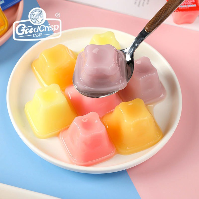 gdcrisp 吸吸果冻可吸水果布丁蒟蒻果冻儿童零食0脂肪低脂整箱8袋