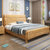 吉木多 橡胶木实木床新中式1.8米1.5米双人床经济型主卧婚床 颜色拍下备注(1.8*2米（雕花款） 单床)第5张高清大图