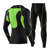 男士速干紧身衣套装长袖跑步压缩服弹力马拉松运动健身服tp1332(黑绿色 XXL)第5张高清大图