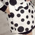 莉妮吉尔2016秋装新款波点风衣中长款长袖黑白圆点韩版圆领宽松外套女(白色 XL)第3张高清大图