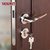 TATA木门 标配室内门锁 简约静音锁 房门锁卫生间锁 亮光银#002J（单拍不发货）(默认 默认)第4张高清大图