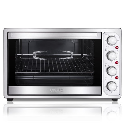 UKOEO HBD-5002 家用8管均匀发热  52L 电烤箱 上下独立控温 银