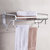 皇姿 太空铝毛巾架杆 卫生间浴室卫浴挂件置物架子浴巾架壁挂(皇姿 置物架)第3张高清大图