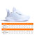 adidas阿迪达斯童鞋2019春季新款男童运动鞋儿童魔术贴女童休闲鞋CM8588(4/36.5码/参考脚长225mm 白色)第5张高清大图