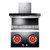 睿尚烟灶套餐CXW-218-L172侧吸油烟机Z223红外线燃气灶组合（灶具两种气源可选）(黑色 天然气)第2张高清大图