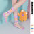4双装FLORETO春夏薄款透气玻璃丝袜子女中筒袜可爱日系花朵图案袜(可爱熊组合一 均码（34-40码），2组减五元)第4张高清大图