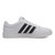 Adidas/阿迪达斯男鞋小白鞋低帮防滑帆布运动休闲鞋板鞋AW3889(白色 45及以上)第4张高清大图