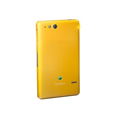 索尼（SONY）ST27i 3G手机（黄色）WCDMA/GSM非定制机（双核1GHz、3.5英寸 、 8G存储）