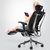 Sihoo人体工学电脑椅 高端商务午休办公椅 带脚踏可后仰全网椅子(黑框黑网)第2张高清大图