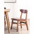 物槿 实木餐椅家用木头桌椅现代 YPH-02(胡桃色浅咖色布艺)第3张高清大图