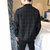 冲锋道2019年春季新款男士夹克韩版修身休闲立领薄款外套大码格子棒球领茄克MD608(MD608黑色 4XL)第2张高清大图