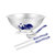 传世美钰 青花瓷银碗银勺子银筷子送礼收藏足银餐具套装第2张高清大图