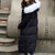 ZeyuBird 2016冬装新款韩版修身大毛领羽绒服女中长款加厚过膝加长保暖外套大码(黑色 XL)第3张高清大图