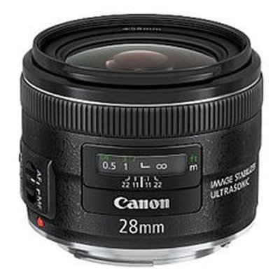 佳能（Canon）EF 28mm f/2.8 IS USM 广角定焦镜头（等效45mm 光学防抖4级 环形USM对焦安静 全时手动对焦 适宜风光人像及抓拍）
