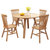 一米色彩 北欧实木餐桌现代简约圆形椅组合家用小户型1米饭桌日式餐厅(原木色 一桌六椅)第5张高清大图