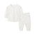 巴拉巴拉宝宝睡衣新生儿空调服薄男婴儿内衣男童长袖套装2018新款(52cm 白灰色调)第2张高清大图