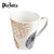 Plazotta 时尚随意马克杯 情侣水杯大陶瓷杯创意办公咖啡杯 01296 01297(白色)第5张高清大图