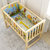 竹咏汇  实木婴儿床 宝宝摇篮床 小摇床儿童床可变书桌(6)第4张高清大图