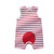 贝贝怡 男女宝宝婴儿爬服连体衣哈衣 夏装活动肩连体衣 142L020(红白 59cm)第2张高清大图