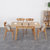 北欧实木餐桌椅组合现代简约小户型长方形可伸缩折叠4人6人歺饭桌(单桌伸缩1.1米变1.4米(宽度80)第3张高清大图