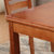 禧乐菲实木餐桌简约橡木 餐桌 椅 组合 饭桌 现代小户型 家居餐桌(海棠色 1.3m一桌六椅(备注颜色))第5张高清大图
