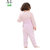 萌趣 精品纯棉开档护脐宝宝高腰裤(1条装）(两用裆粉色 80)第2张高清大图