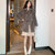 MISS LISA小个子女装穿搭双面呢外套韩版气质修身毛呢大衣2860(L 咖啡色)第4张高清大图