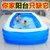 家用加厚儿童洗澡桶超大号成人充气浴缸全身泡澡桶折叠浴盆浴池kb6(加厚4.28米3层蓝白-电泵豪华套19)第3张高清大图