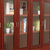 亿景鸿基 办公室柜子文件柜木质带锁资料柜油漆贴木皮储物柜书柜带玻璃门(胡桃色 两门YSG102)第3张高清大图